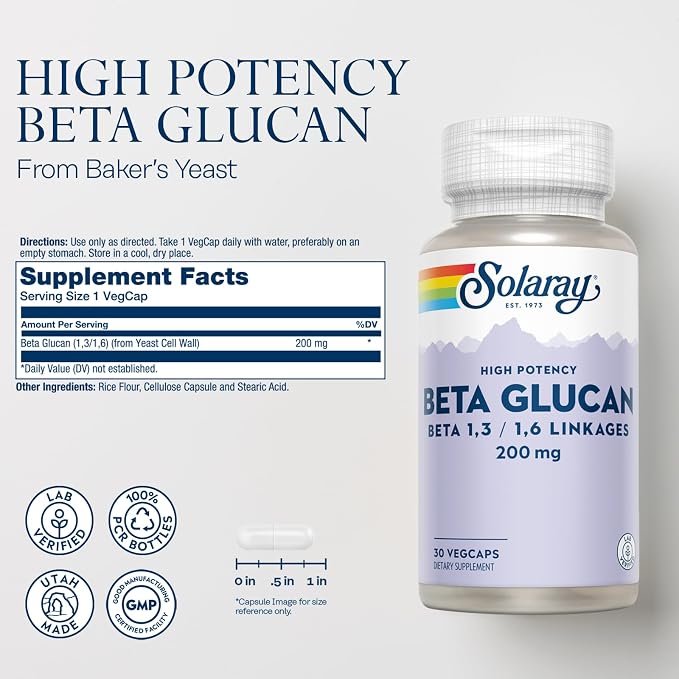 Beta Glucan 30 VegCaps by Solaray