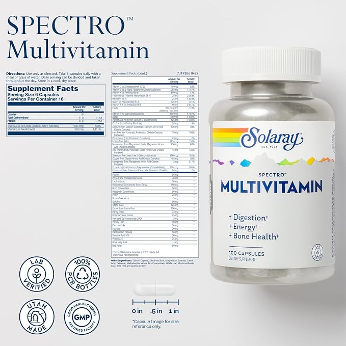 Spectro Multivitamin 100caps by Solaray
