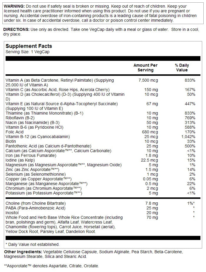 High Energy Multi OD Timed Release 120VegCaps by Solaray