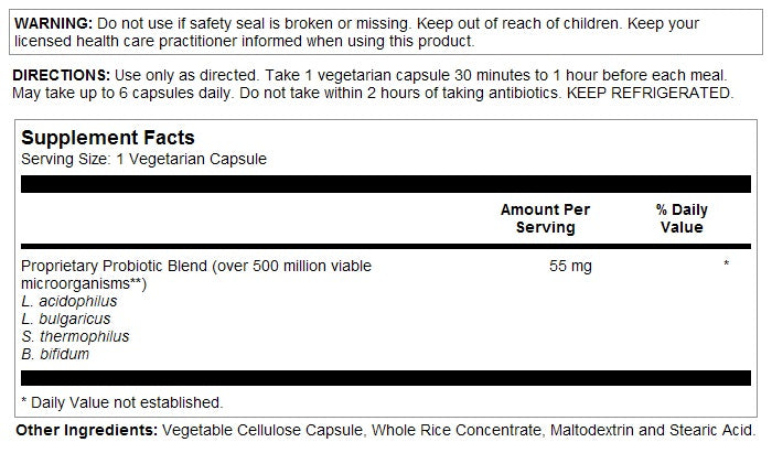 Acidophilus ProBiotic-4 250VegCaps by Kal