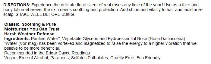 Rosewater & Glycerin 4oz by Heritage Store