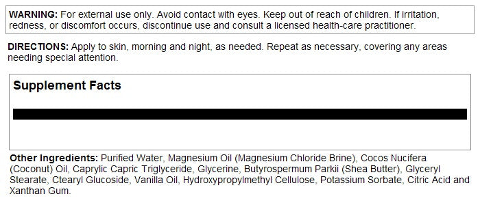 Magnesium Lotion 8oz by Life-flo