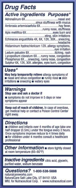 NaturalCare Children's Allergy Liquid