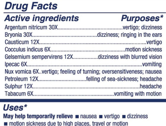 Vertifix Homeopathic Tablets by Natural Care