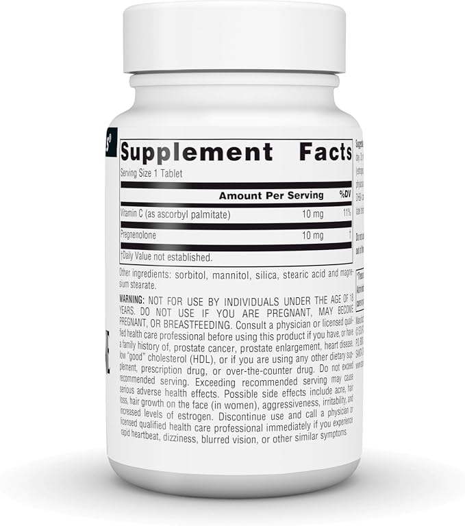 Source Naturals Pregnenolone 10mg Tablets