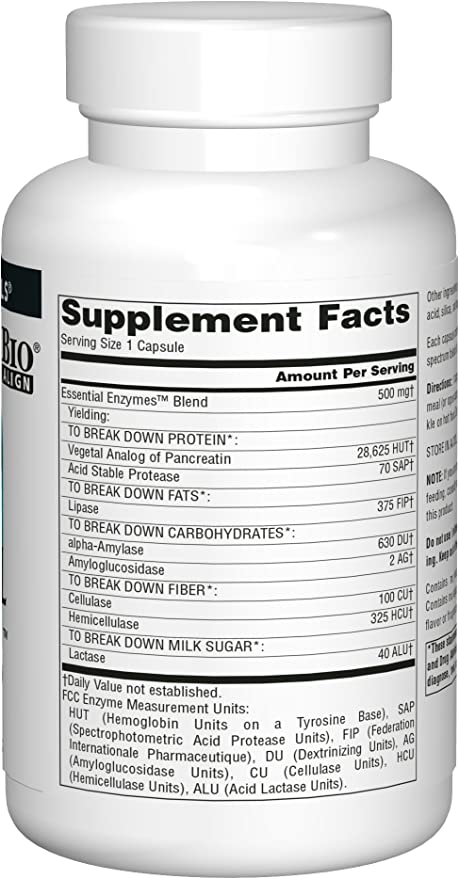 Source Naturals Essential Enzymes Capsules