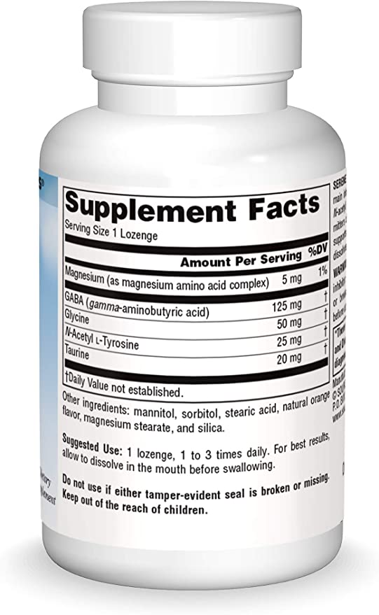 Source Naturals GABA Calm Orange Sublingual Lozenges