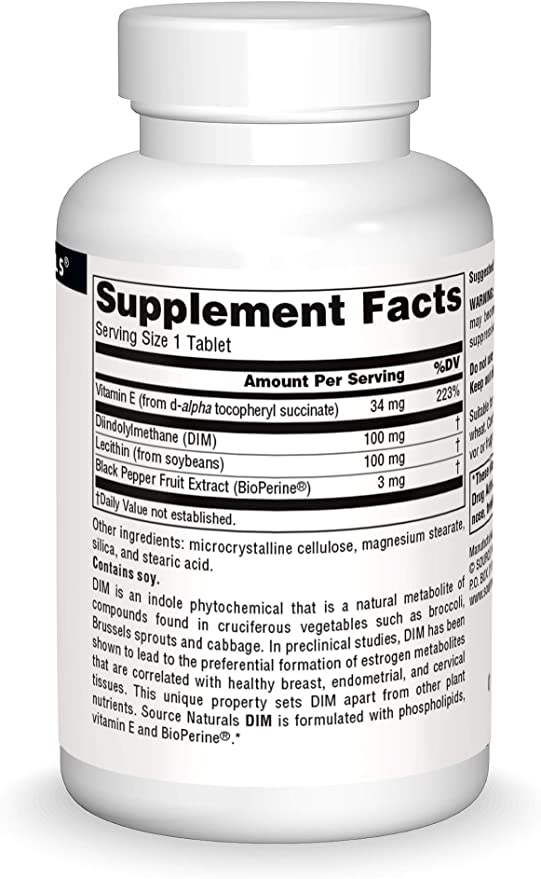 Source Naturals DIM 100mg Tablets