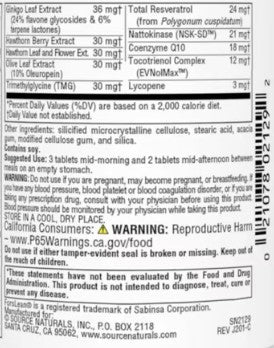 Source Naturals Blood Pressure Response Tablets