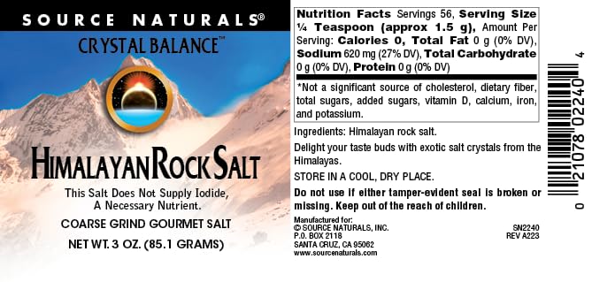 Himalayan Coarse Ground Pink Salt With Grinder