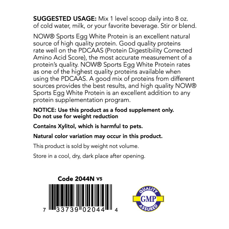 Egg White Protein Chocolate 1.5lb by Now