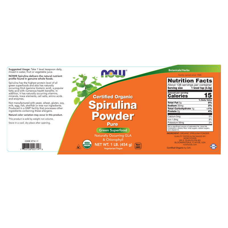Spirulina Powder 1lb by Now
