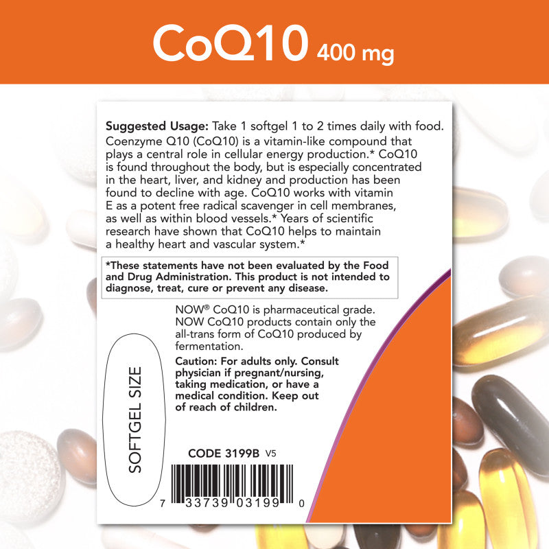 CoQ10 400mg 30sg by Now