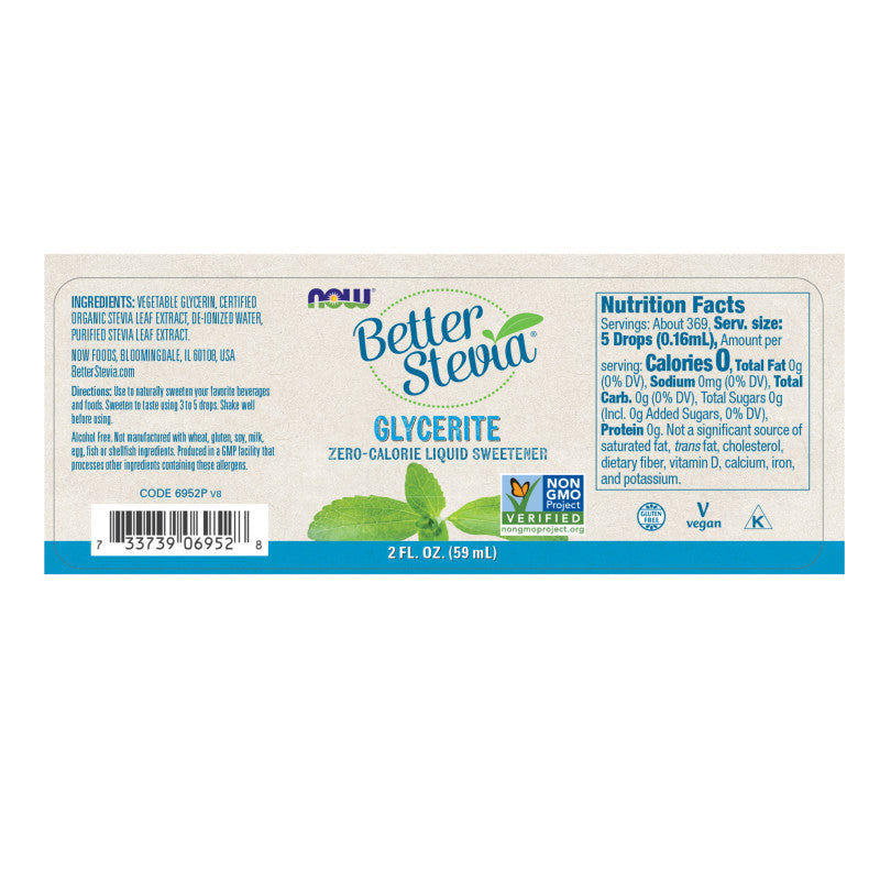 BetterStevia Glycerite 2oz by Now