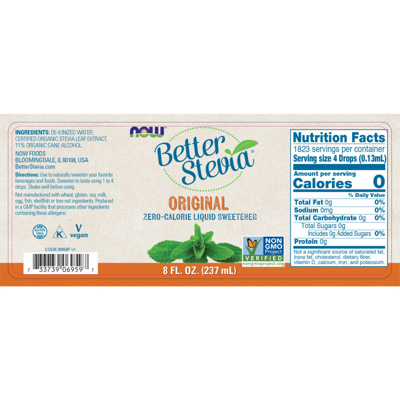 BetterStevia Original 8oz by Now