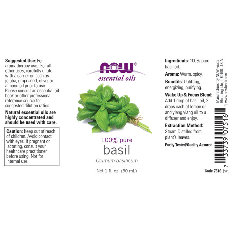 Basil Oil 1oz by Now