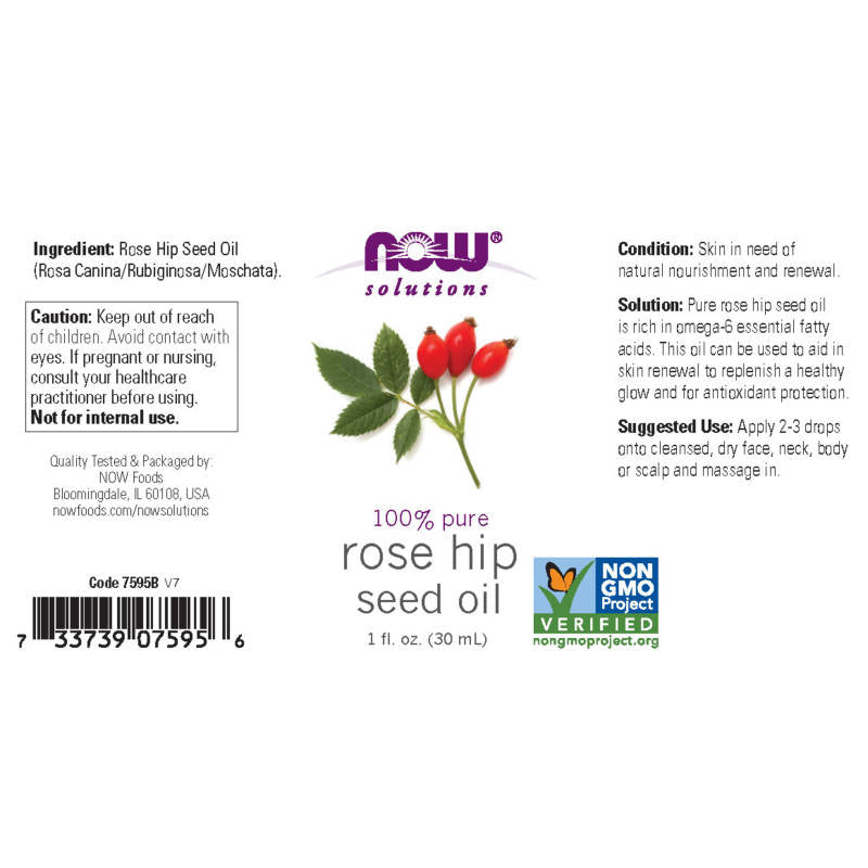 Rose Hip Seed Oil 1oz by Now