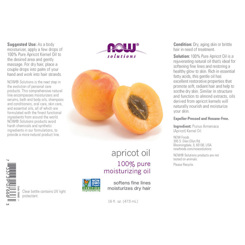 Apricot Kernel Oil 16oz by Now