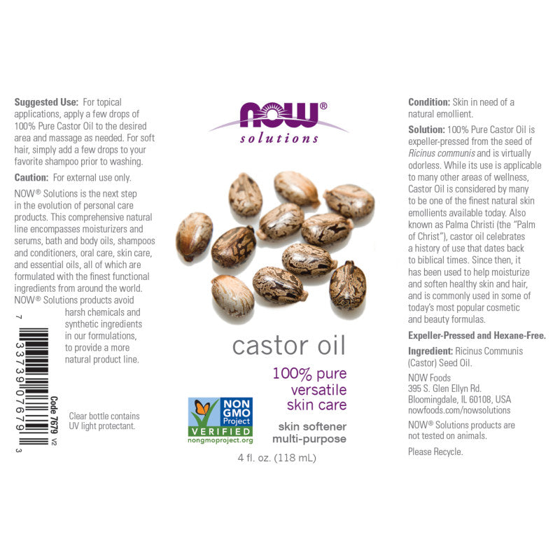 Castor Oil 4oz by Now