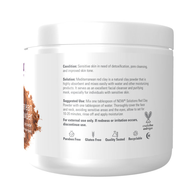 Mediterranean Red Clay Powder 6oz by Now