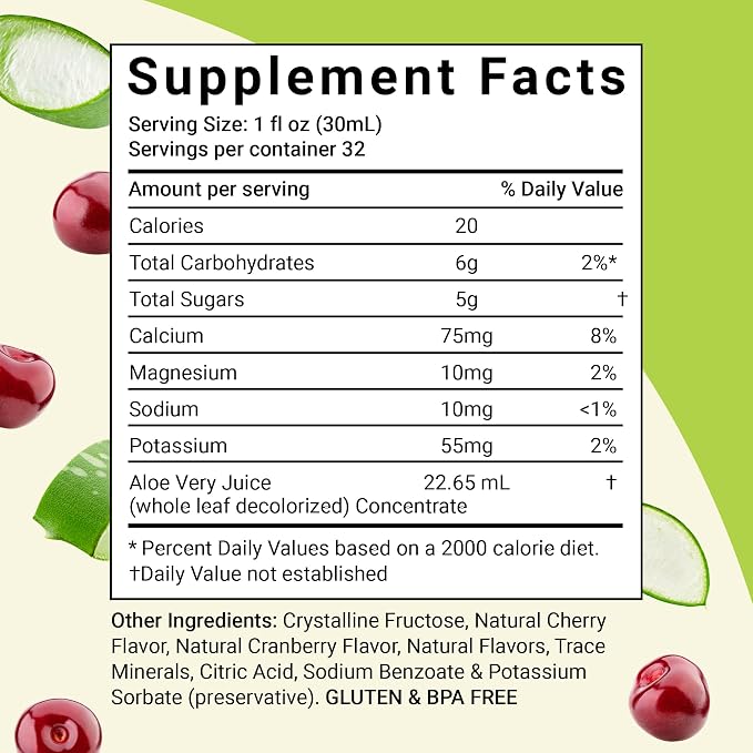 Aloe Vera Juice Cherry Berry by Aloe Life