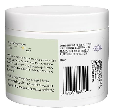 Cocoa Butter Organic 4oz by Aura Cacia