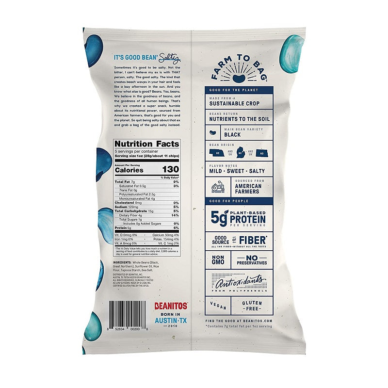 Black Bean Sea Salt Chips by Beanitos