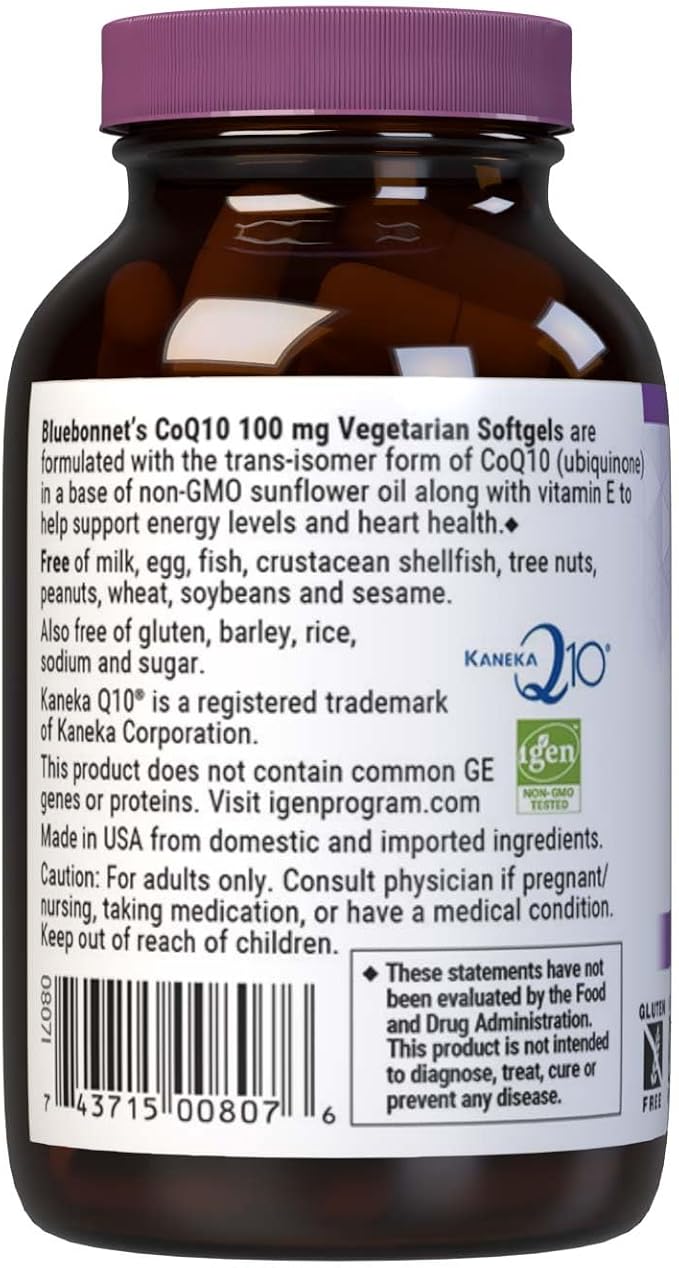 BB CoQ10 100mg 30sg by Bluebonnet