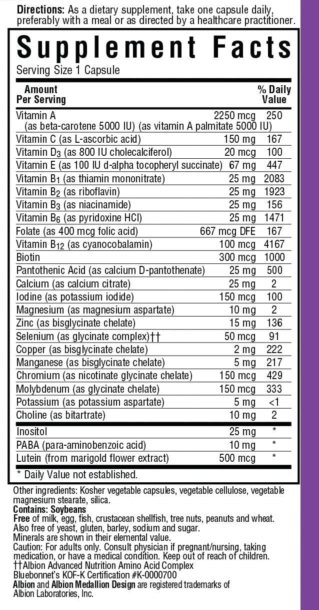 Multi ONE Iron-Free 30VegCaps by Bluebonnet