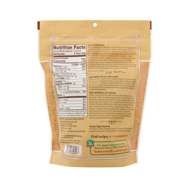 Golden Flaxseed Meal 16oz by Bob's Red Mill