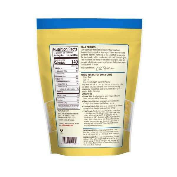 Corn Grits Polenta 24oz by Bob's Red Mill