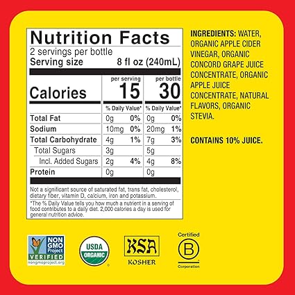 Apple Cider Vinegar Concord Grape & Hibiscus Drink by Bragg's