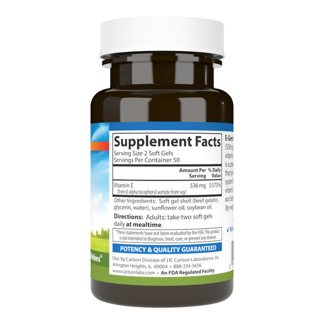 E-Gems 800iu Softgels by Carlson Labs