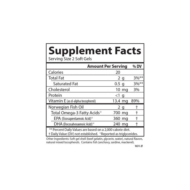 Fish Oil Softgels Orange by Carlson Labs