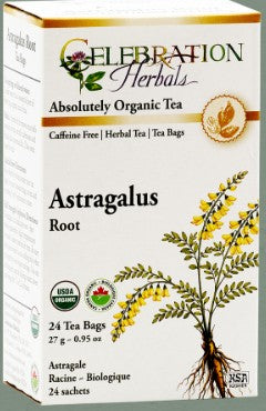 Astragalus Root Organic Tea Bags by Celebration Herbals