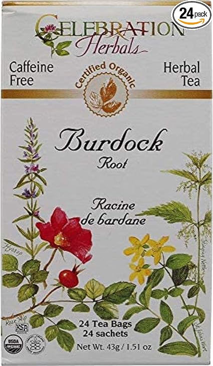 Burdock Root Organic Tea Bags by Celebration Herbals