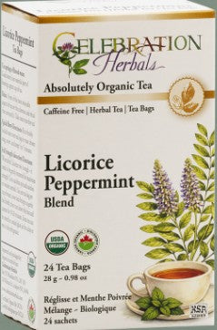 Licorice Peppermint Organic Tea by Celebration Herbals