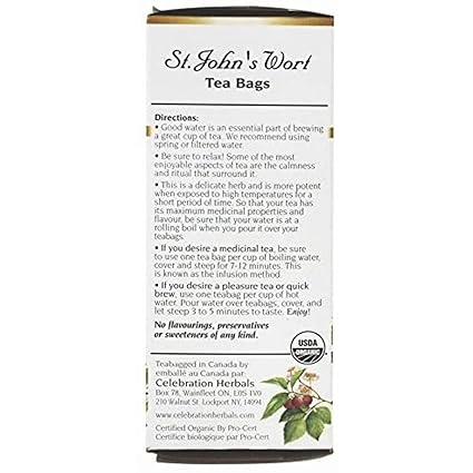 St John's Wort Organic Tea by Celebration Herbals