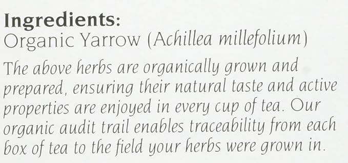 Yarrow Tea Organic by Celebration Herbals
