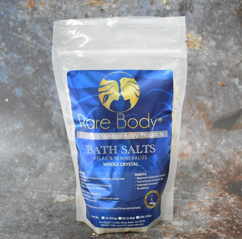 Rare Body Bath Salts 1lb by Selina Naturally