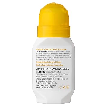 Chamomile Green Tea Crystal Roll On Deoderant by Crystal Body