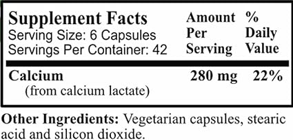 Calcium Lactate Capsules by Daily