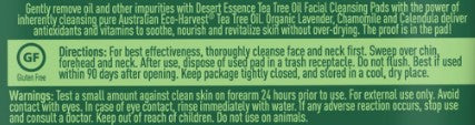 Face Cleansing Pads with Tea Tree by Desert Essence
