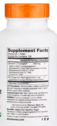 Curcumin C3 Complex Tablets by Doctor's Best