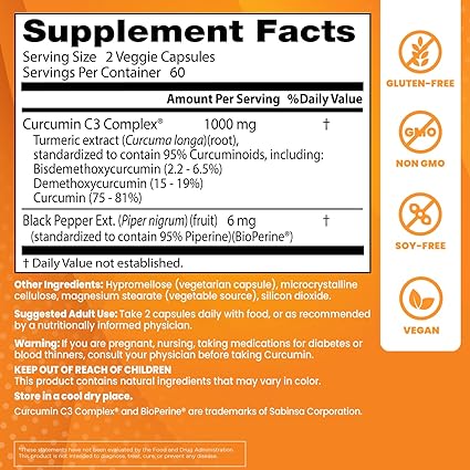 Curcumin C3 Complex Capsules by Doctor's Best