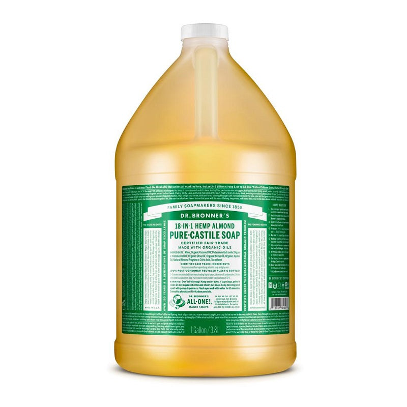 Pure-Castile Liquid Soap Almond Gallon by Dr. Bronner's