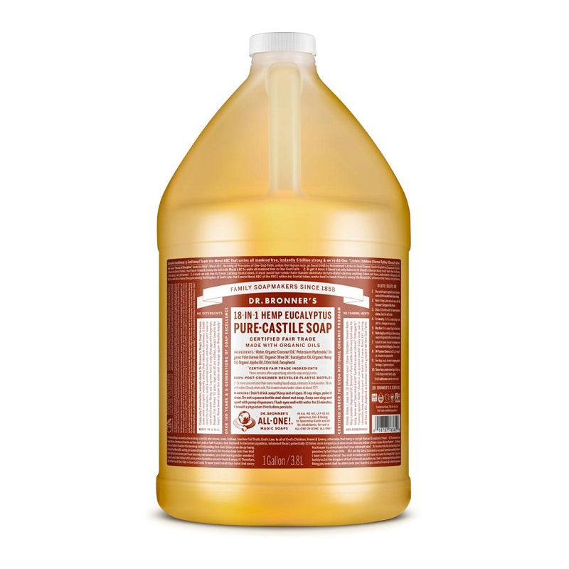 Pure-Castile Liquid Soap Eucalyptus Gallon by Dr. Bronner’s