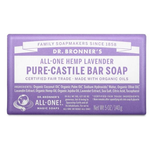 Pure-Castile Soap Bar Lavender by Dr. Bronner’s