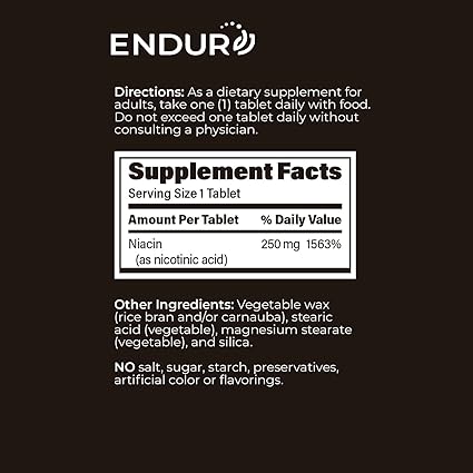 Endur-Acin 250mg Tablets by Endurance Products Co