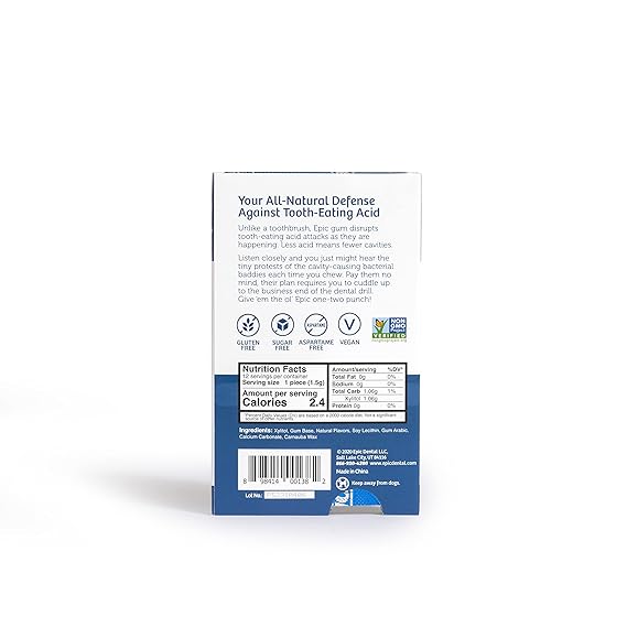 Peppermint Xylitol Gum by Epic Dental